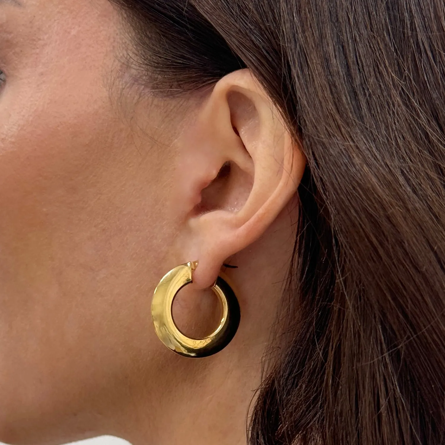 Knife Edge Hoops sold by Baby Gold product image thumbnail 3