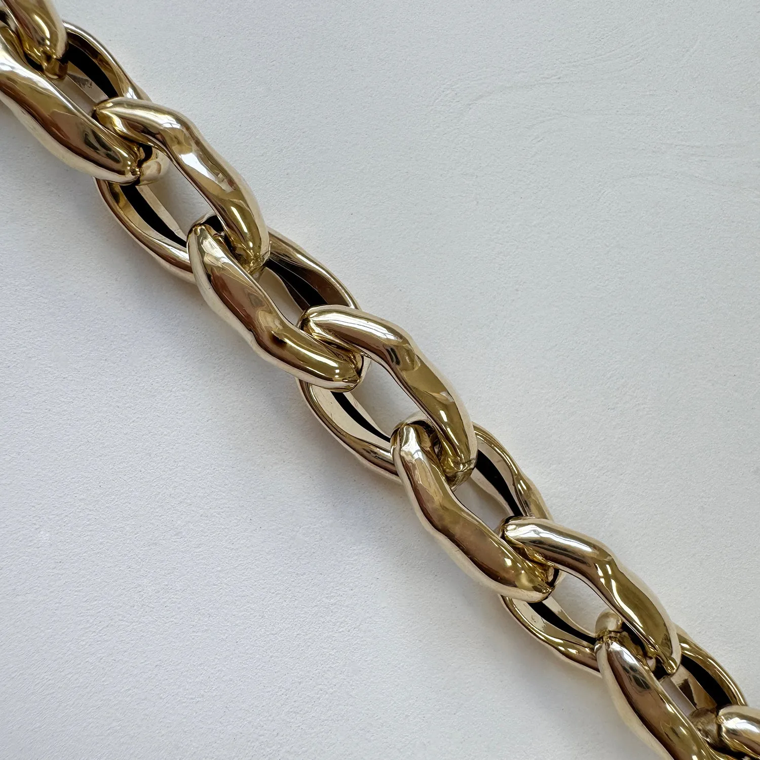 Chunky Sculptured Link Bracelet sold by Baby Gold product image thumbnail 2