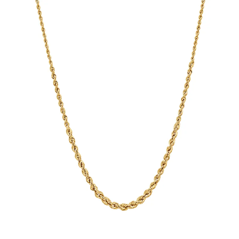 Graduated Rope Chain Necklace sold by Baby Gold