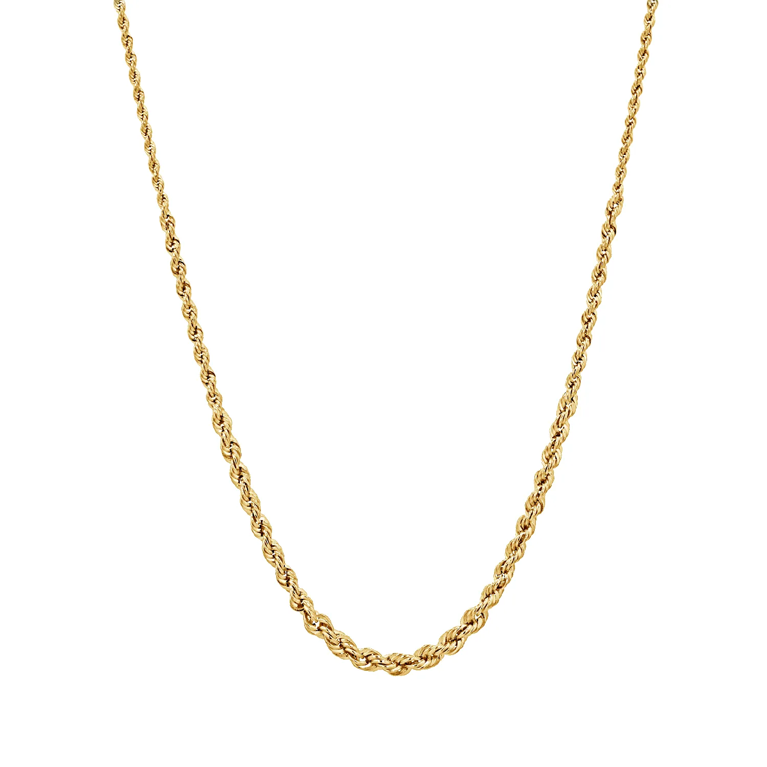 Graduated Rope Chain Necklace sold by Baby Gold