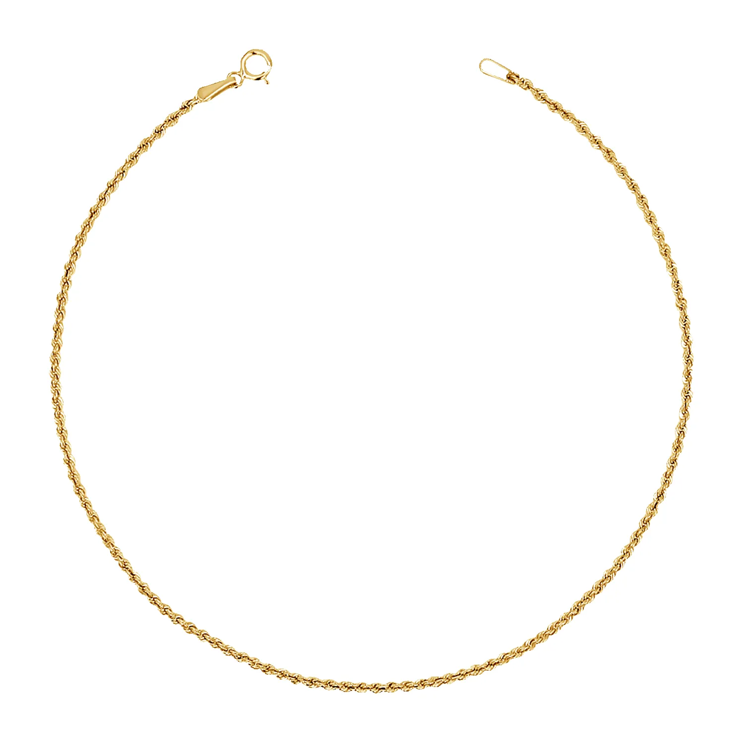 Dainty Rope Chain Anklet sold by Baby Gold