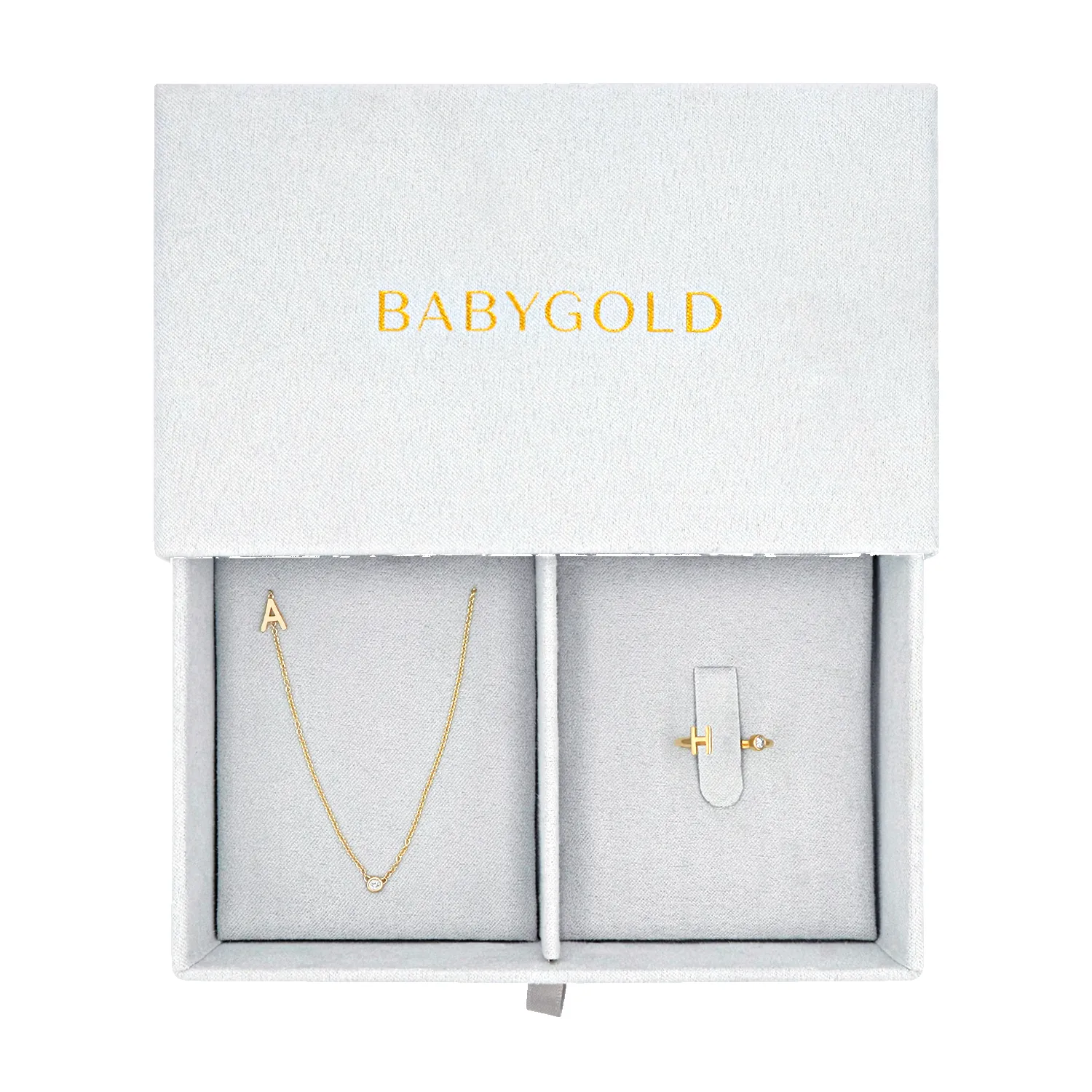 The Initial Sparkle Duo Gift Set sold by Baby Gold product image thumbnail 4