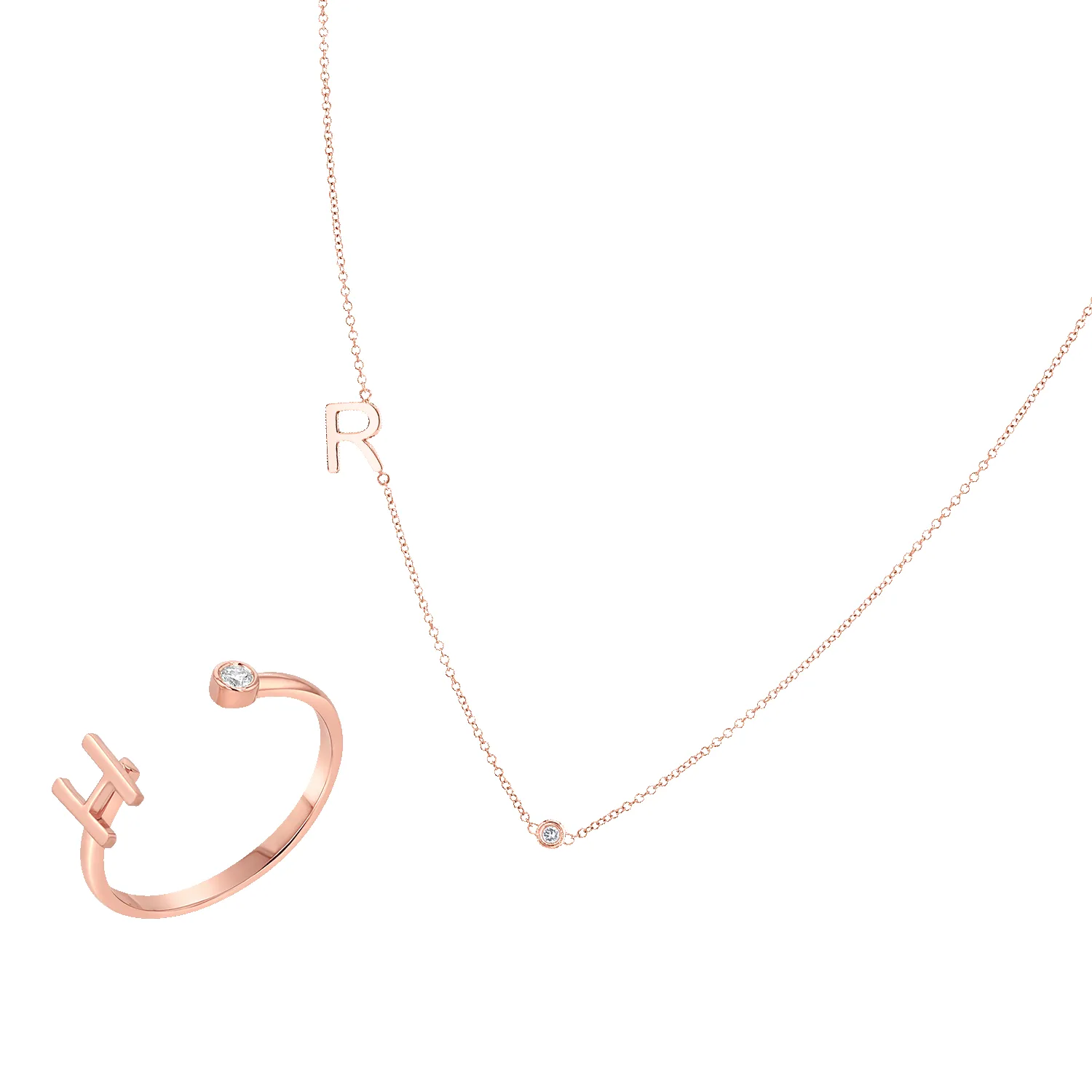 The Initial Sparkle Duo Gift Set sold by Baby Gold product image thumbnail 3