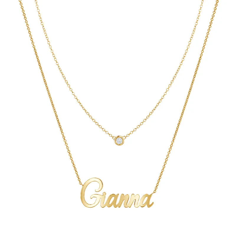 Essential Name Necklace Gift Set sold by Baby Gold