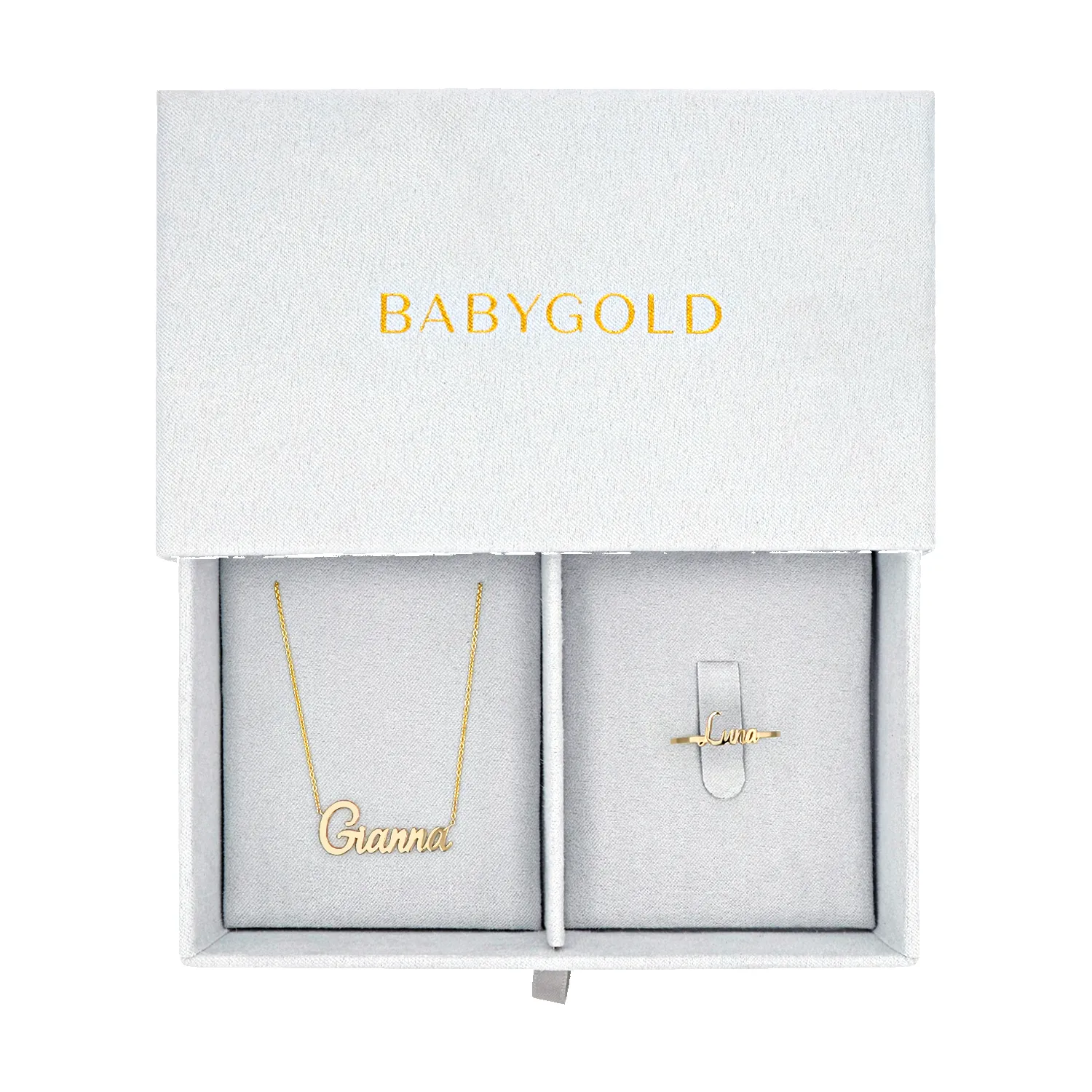 BG Custom Name Duo Gift Set sold by Baby Gold product image thumbnail 4