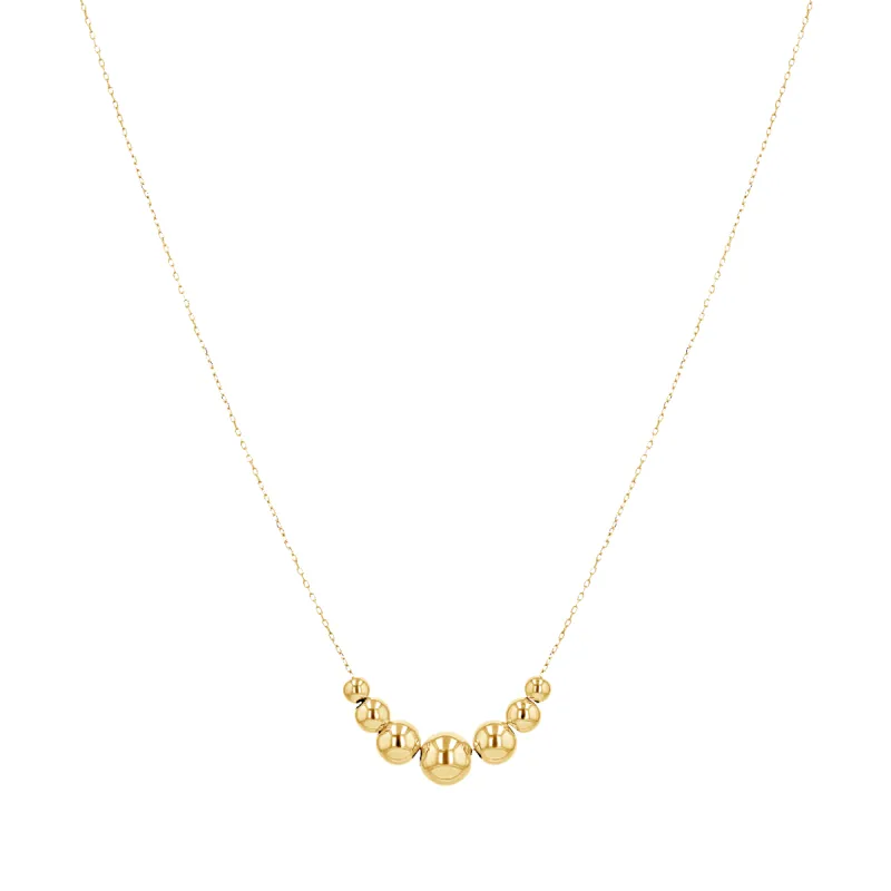 Graduating Dainty Ball Necklace sold by Baby Gold