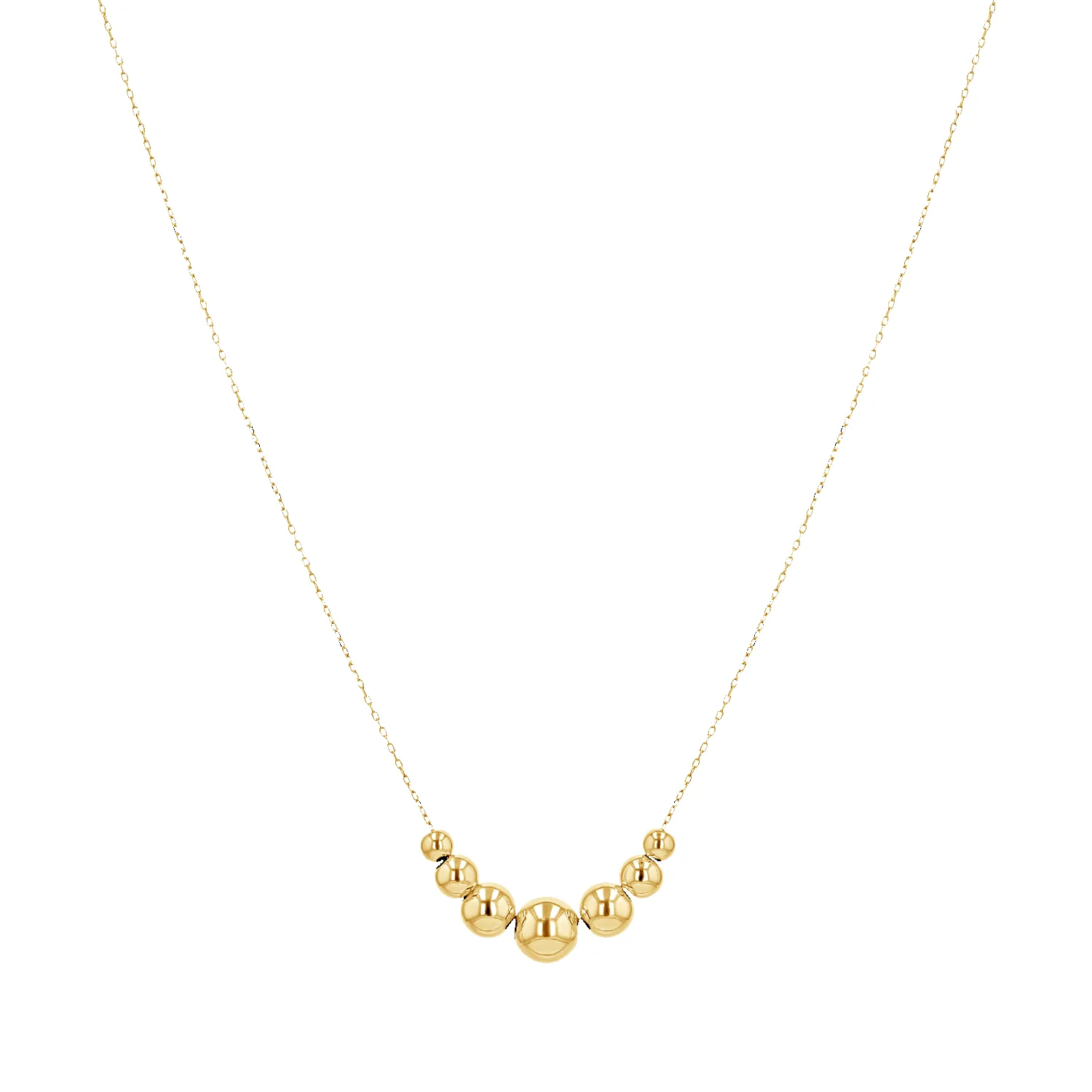 Graduating Dainty Ball Necklace sold by Baby Gold