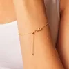 Dainty Moon Cut Strand Bracelet sold by Baby Gold