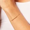 Dainty Moon Cut Strand Bracelet sold by Baby Gold