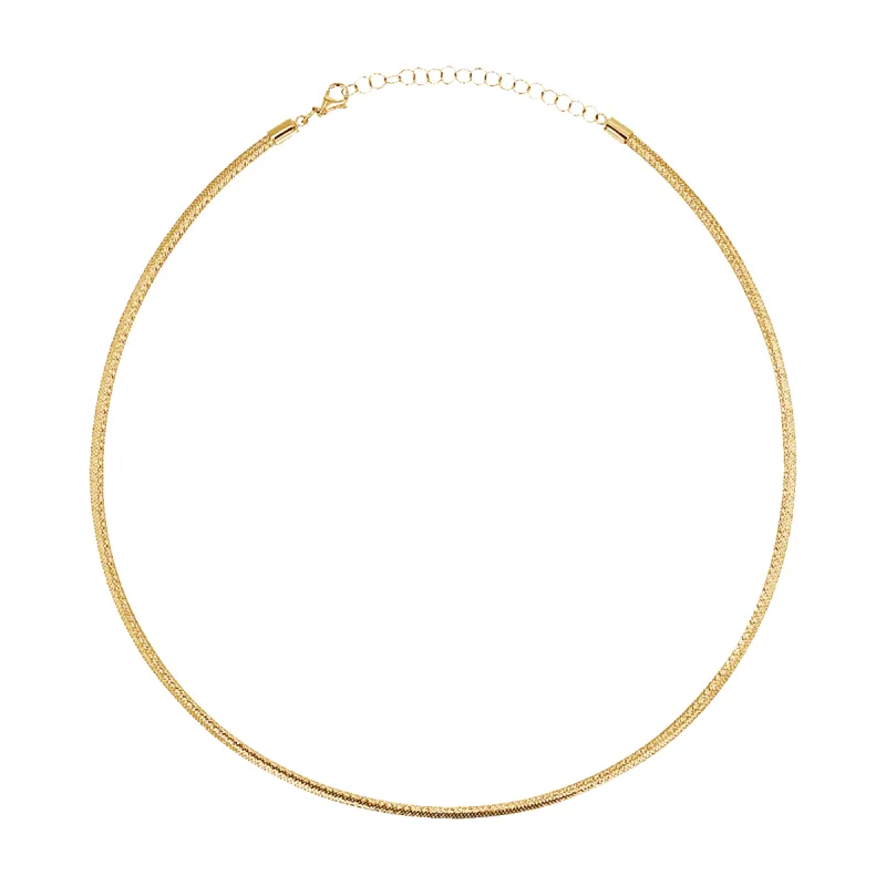 Mesh Stretch Necklace made by Baby Gold