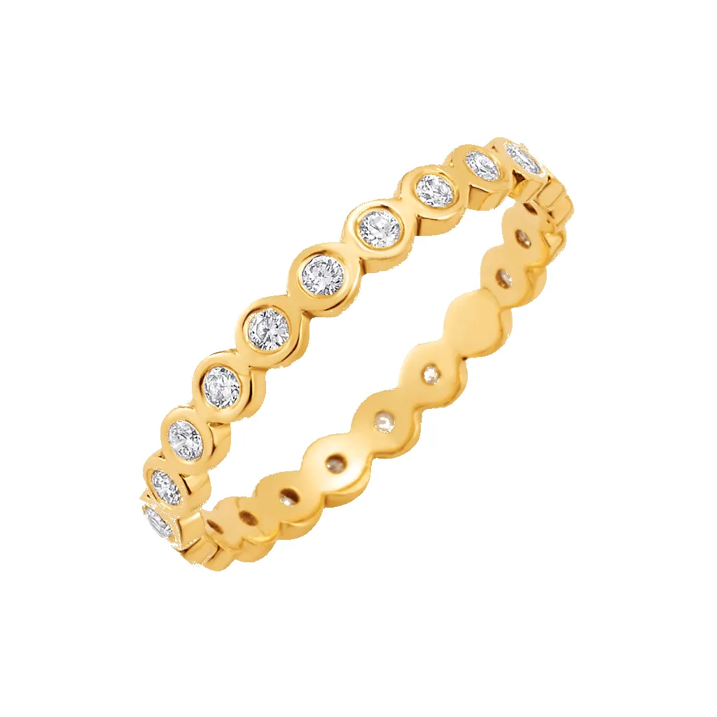 Diamond Bezel Eternity Band sold by Baby Gold