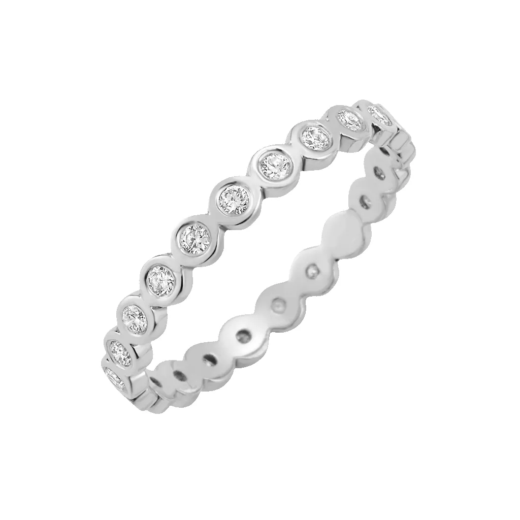 Diamond Bezel Eternity Band sold by Baby Gold product image thumbnail 2