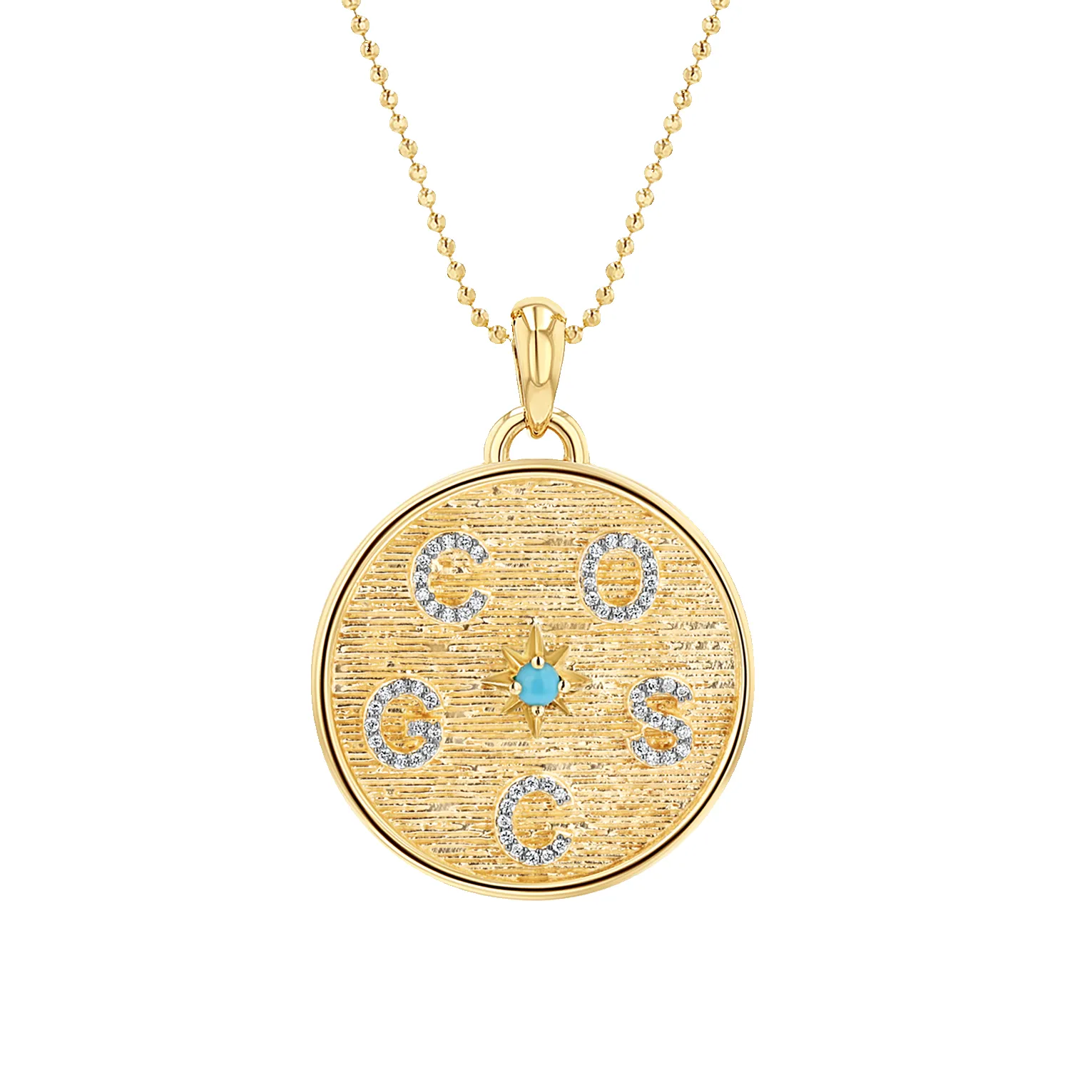 Circle of Life Diamond Multi Initial Necklace sold by Baby Gold
