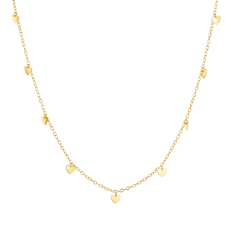 Heart Station Chain Necklace sold by Baby Gold