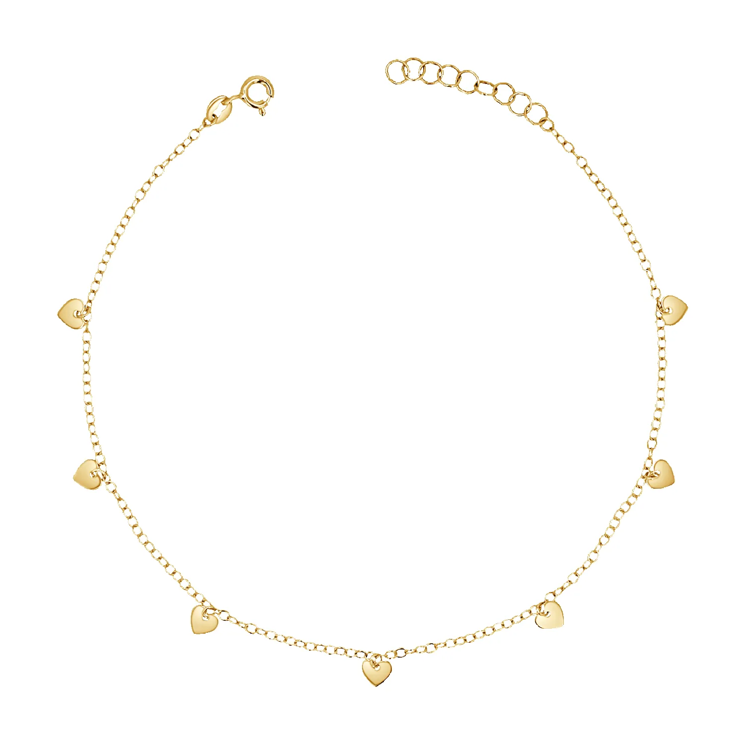 Heart Station Chain Anklet sold by Baby Gold