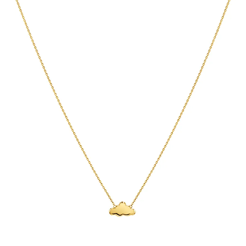 Solid Cloud Necklace sold by Baby Gold