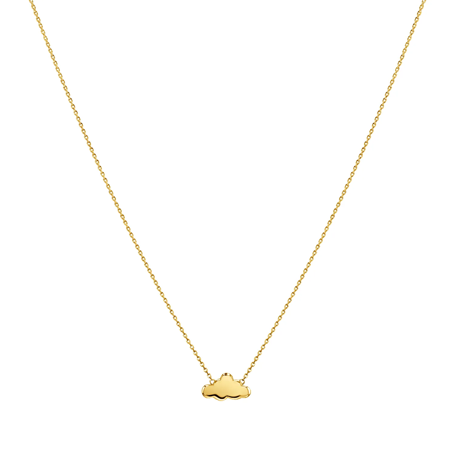 Solid Cloud Necklace sold by Baby Gold