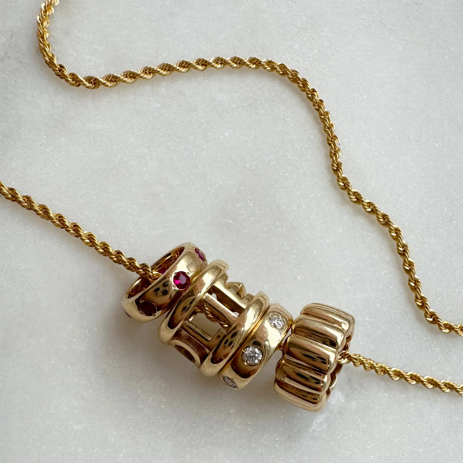 Fluted Slider Bead Charm sold by Baby Gold product image thumbnail 5