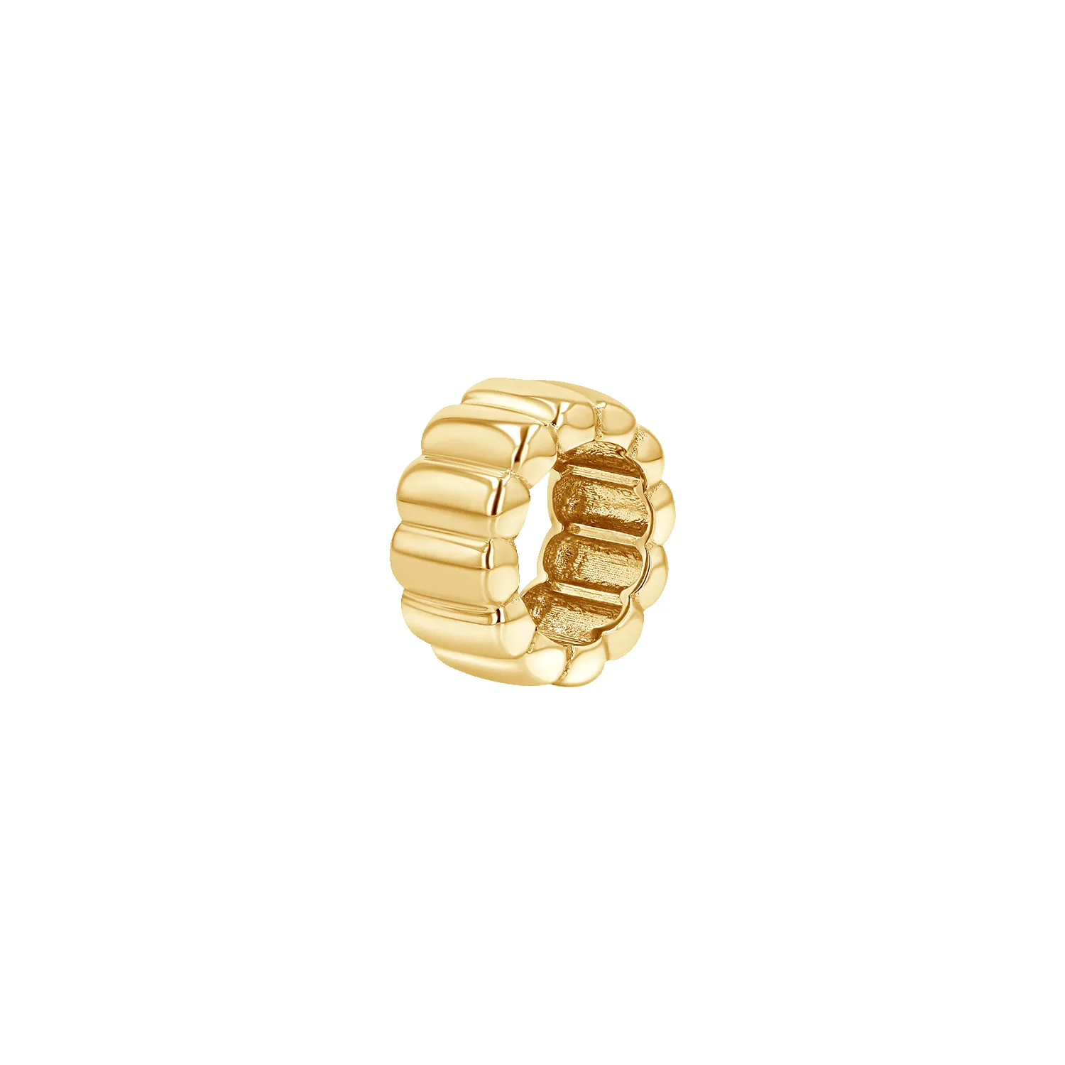 Fluted Slider Bead Charm sold by Baby Gold
