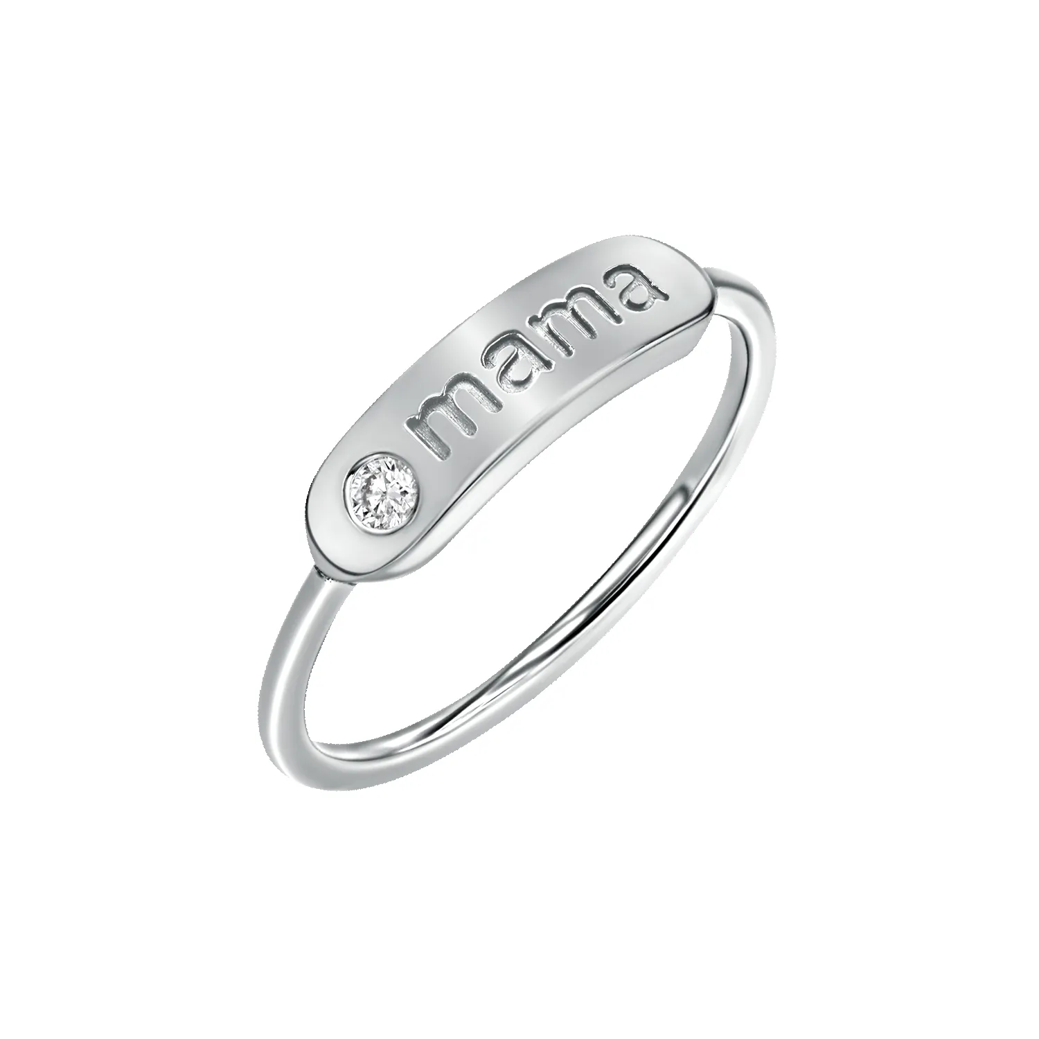 Diamond Bar Mama Ring sold by Baby Gold product image thumbnail 2