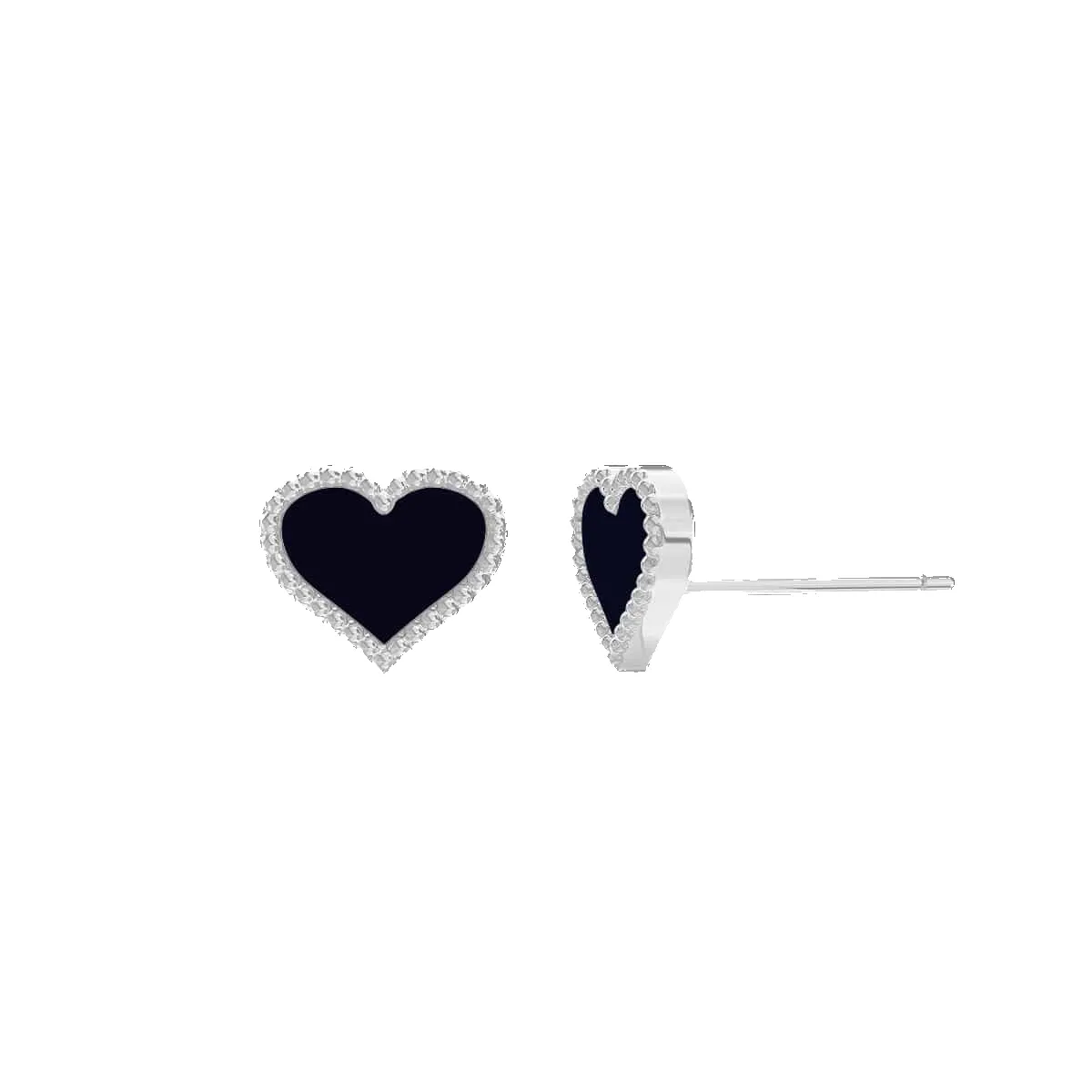 Enamel Heart Earrings sold by Baby Gold product image thumbnail 2