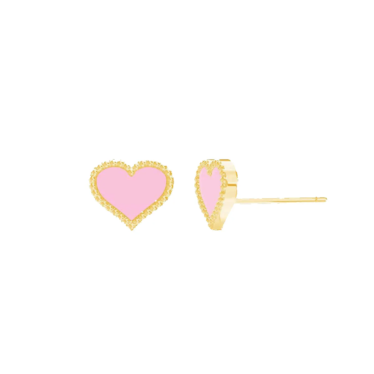 Enamel Heart Earrings sold by Baby Gold
