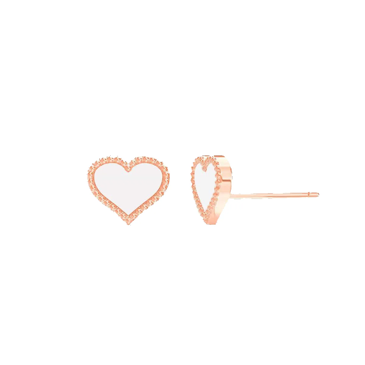 Enamel Heart Earrings sold by Baby Gold product image thumbnail 3