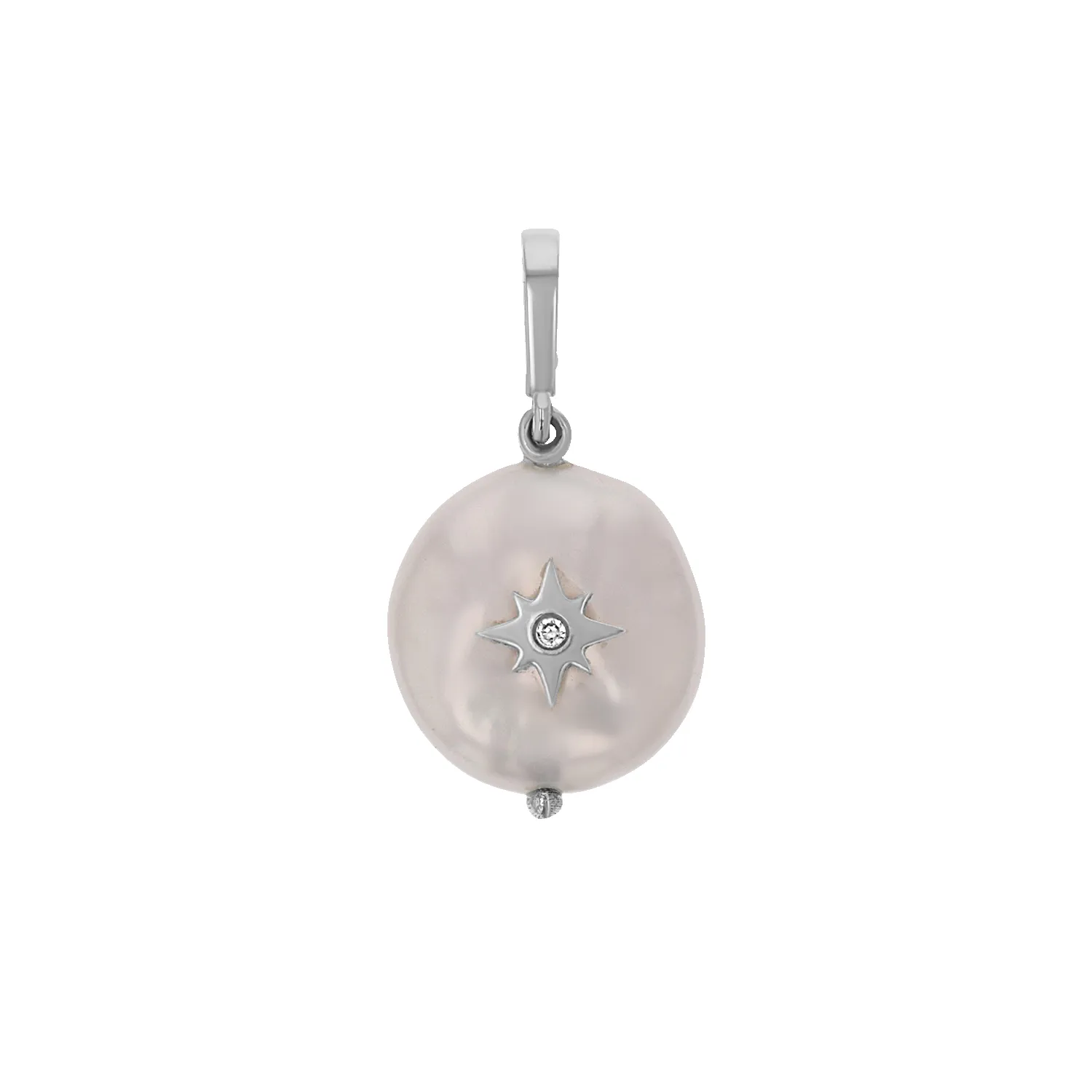 Coin Pearl Diamond Starburst Charm sold by Baby Gold product image thumbnail 2