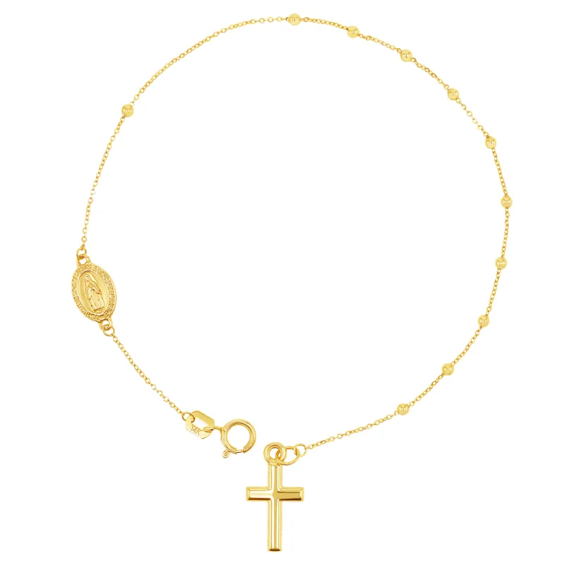 Dainty Rosary Bracelet sold by Baby Gold