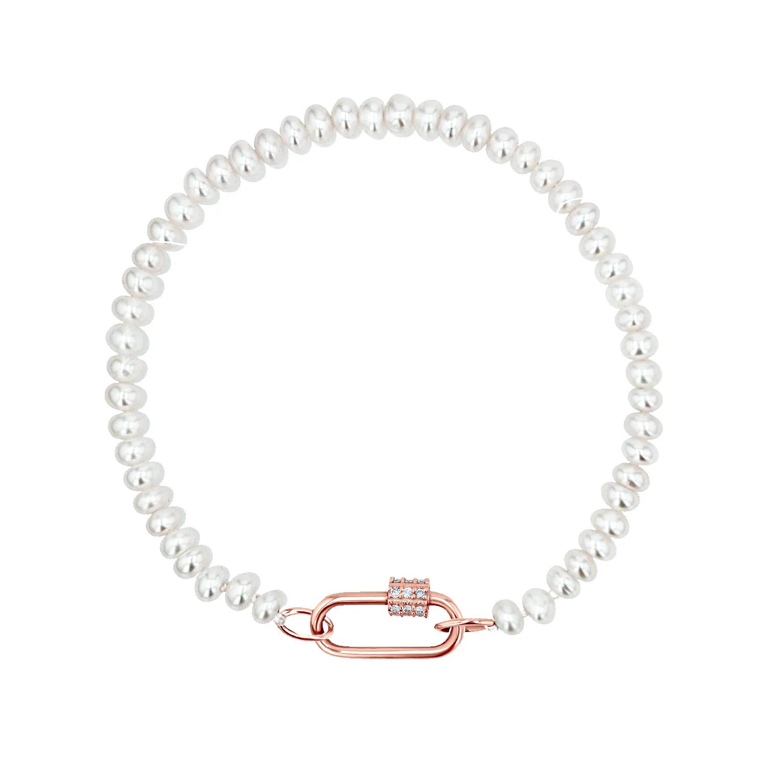 Freshwater Pearl Connector Bracelet sold by Baby Gold product image thumbnail 5