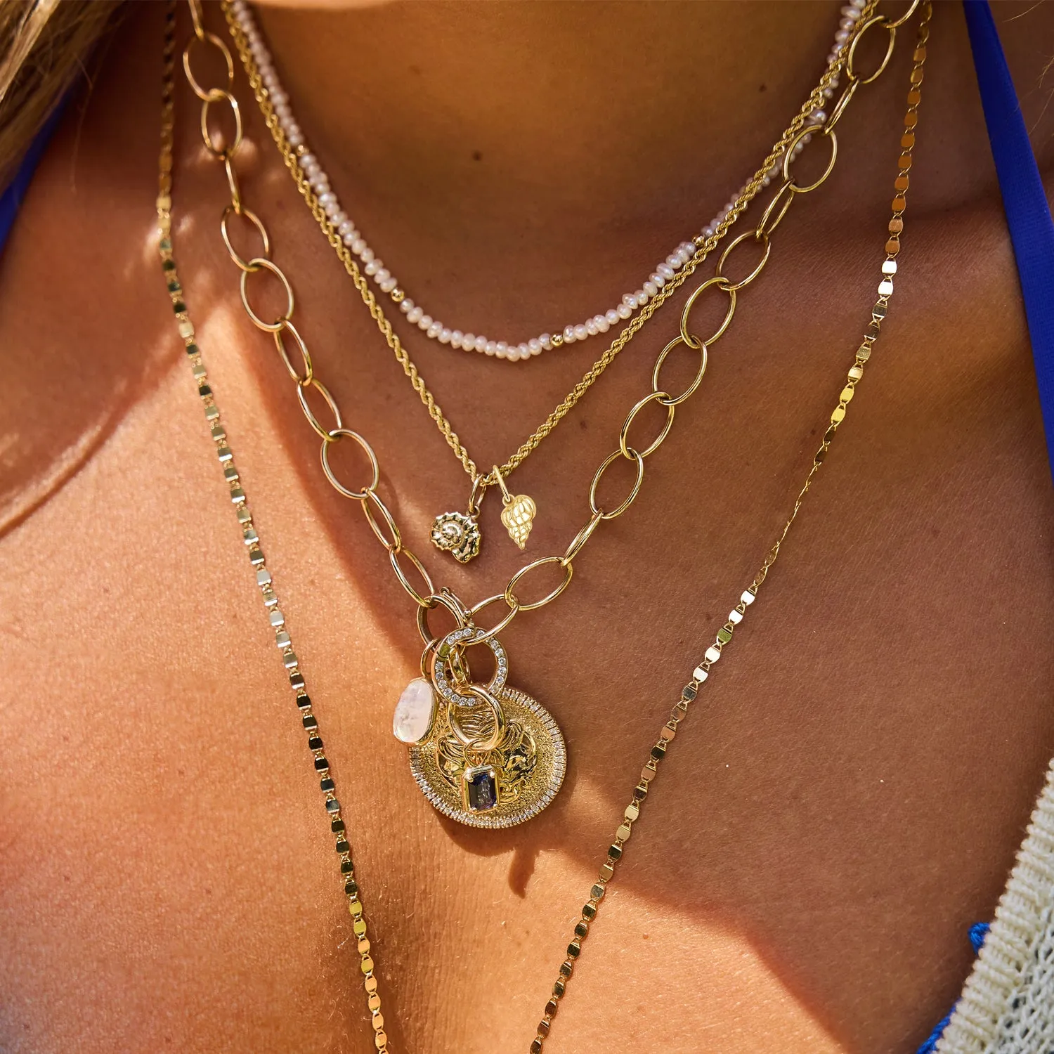 Soleil Tulip Seashell Charm sold by Baby Gold product image thumbnail 5