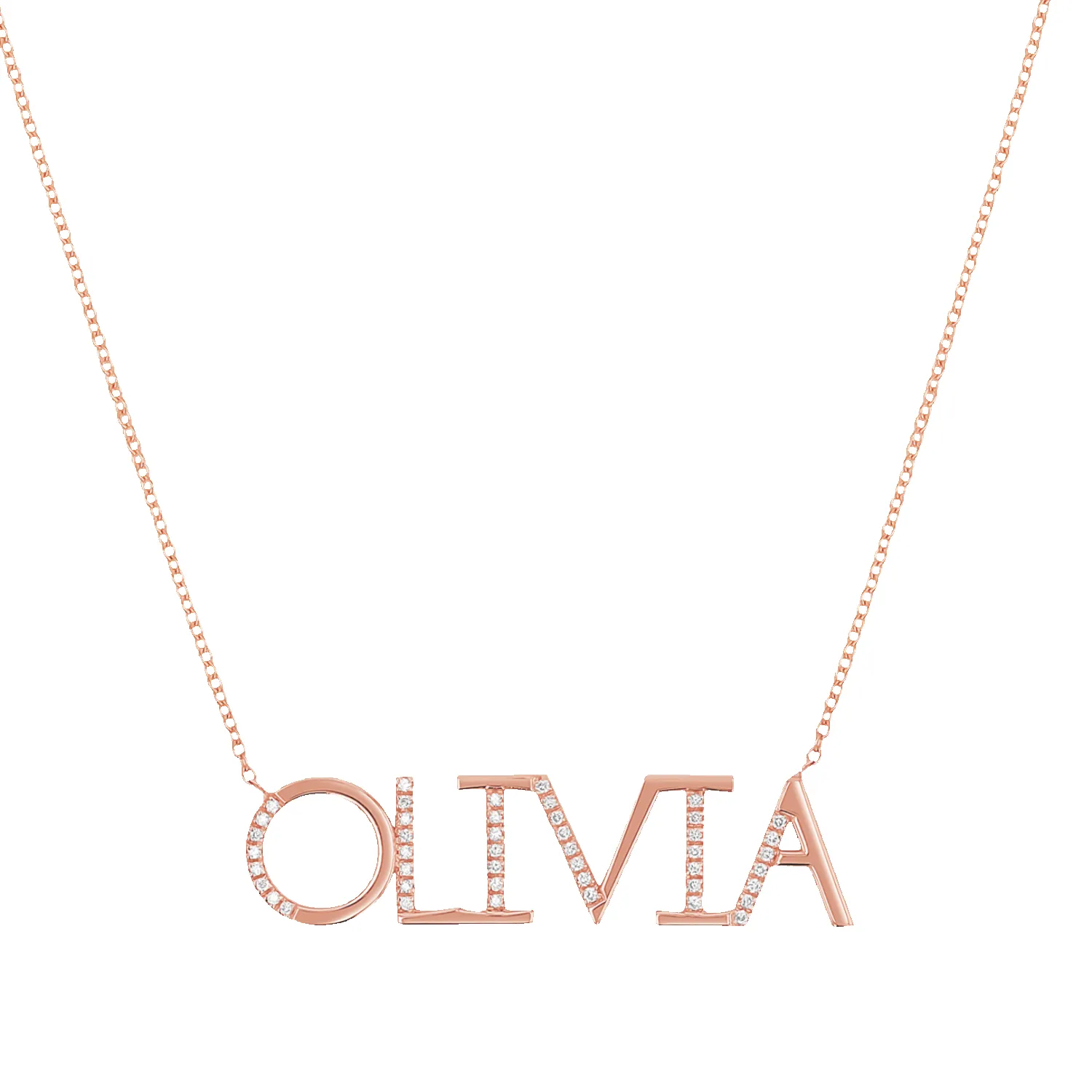 Diamond Sprinkle Name Necklace sold by Baby Gold product image thumbnail 3