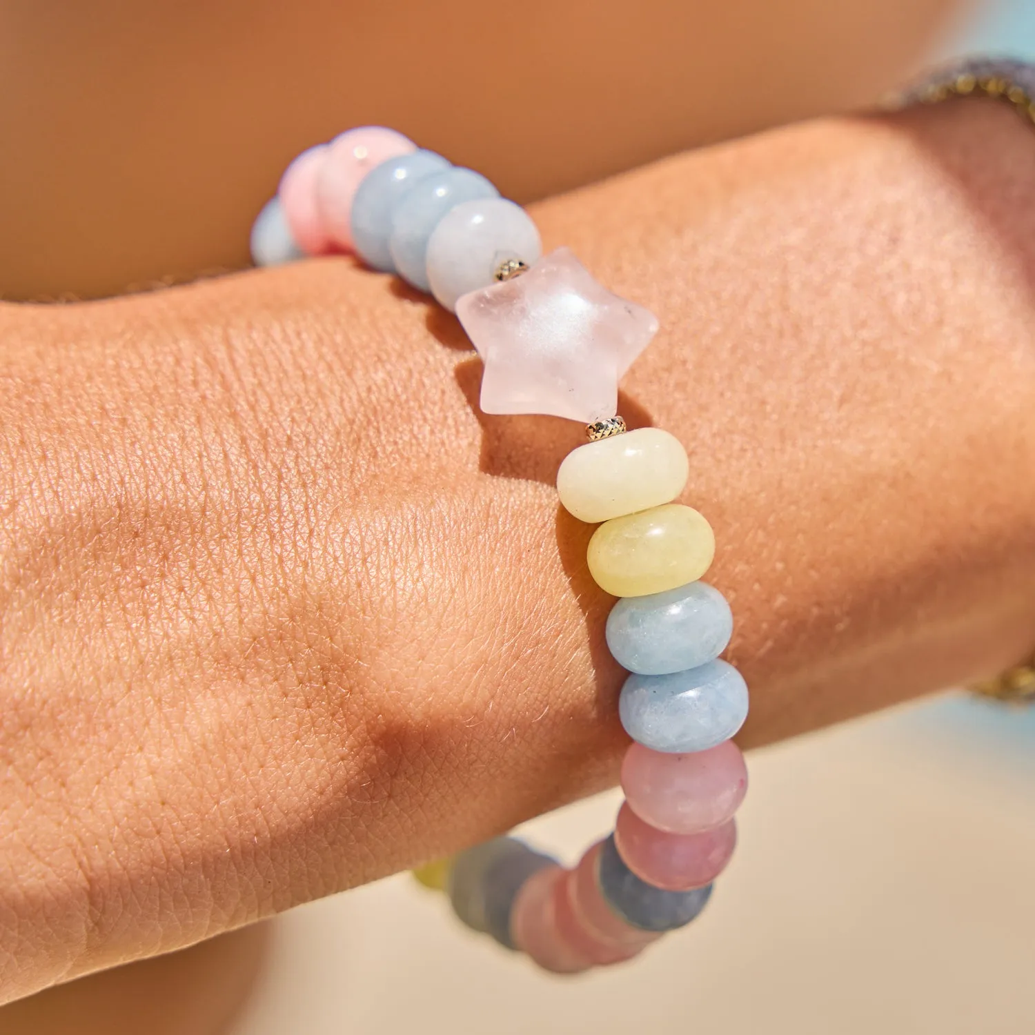 Candy Bead Star Stretch Bracelet sold by Baby Gold product image thumbnail 2