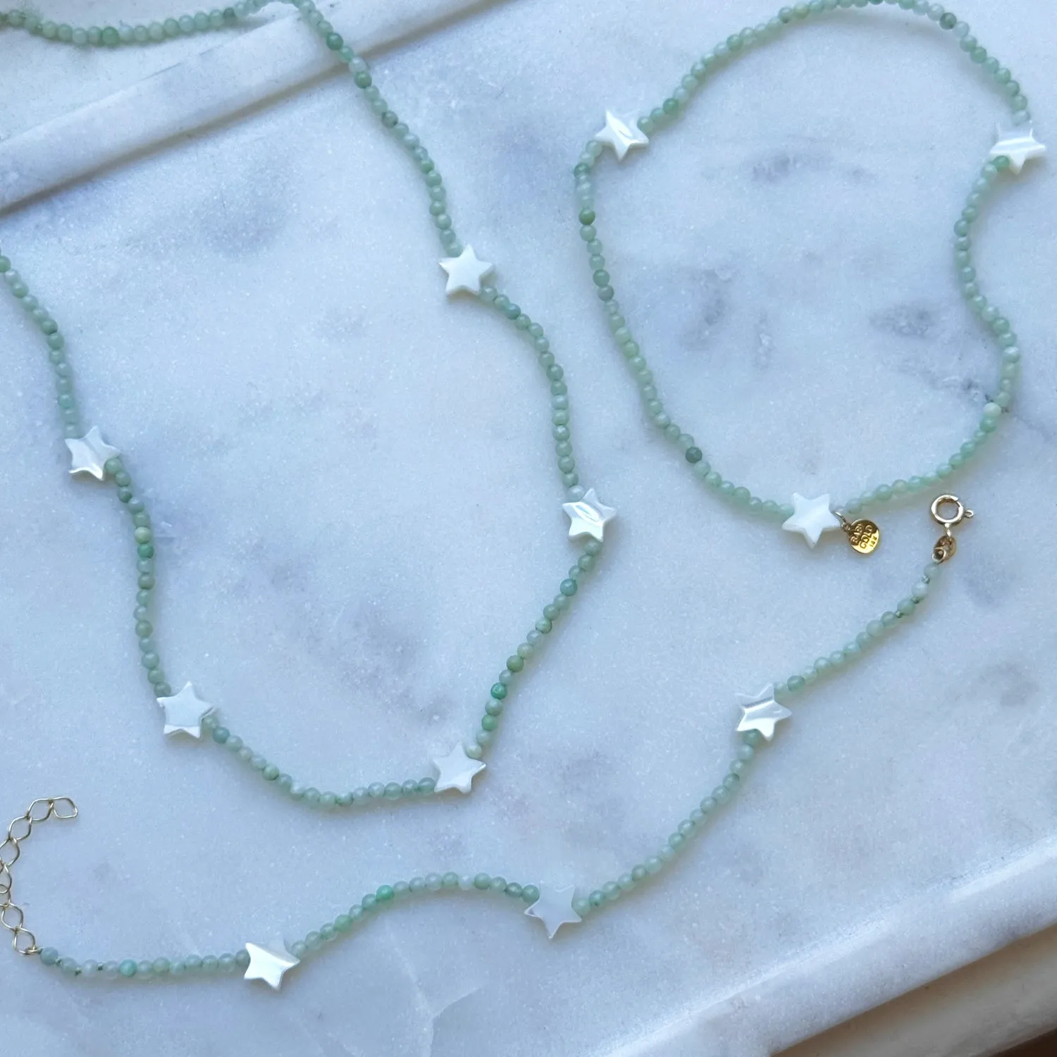 Starlust Jade Bead Bracelet sold by Baby Gold product image thumbnail 2