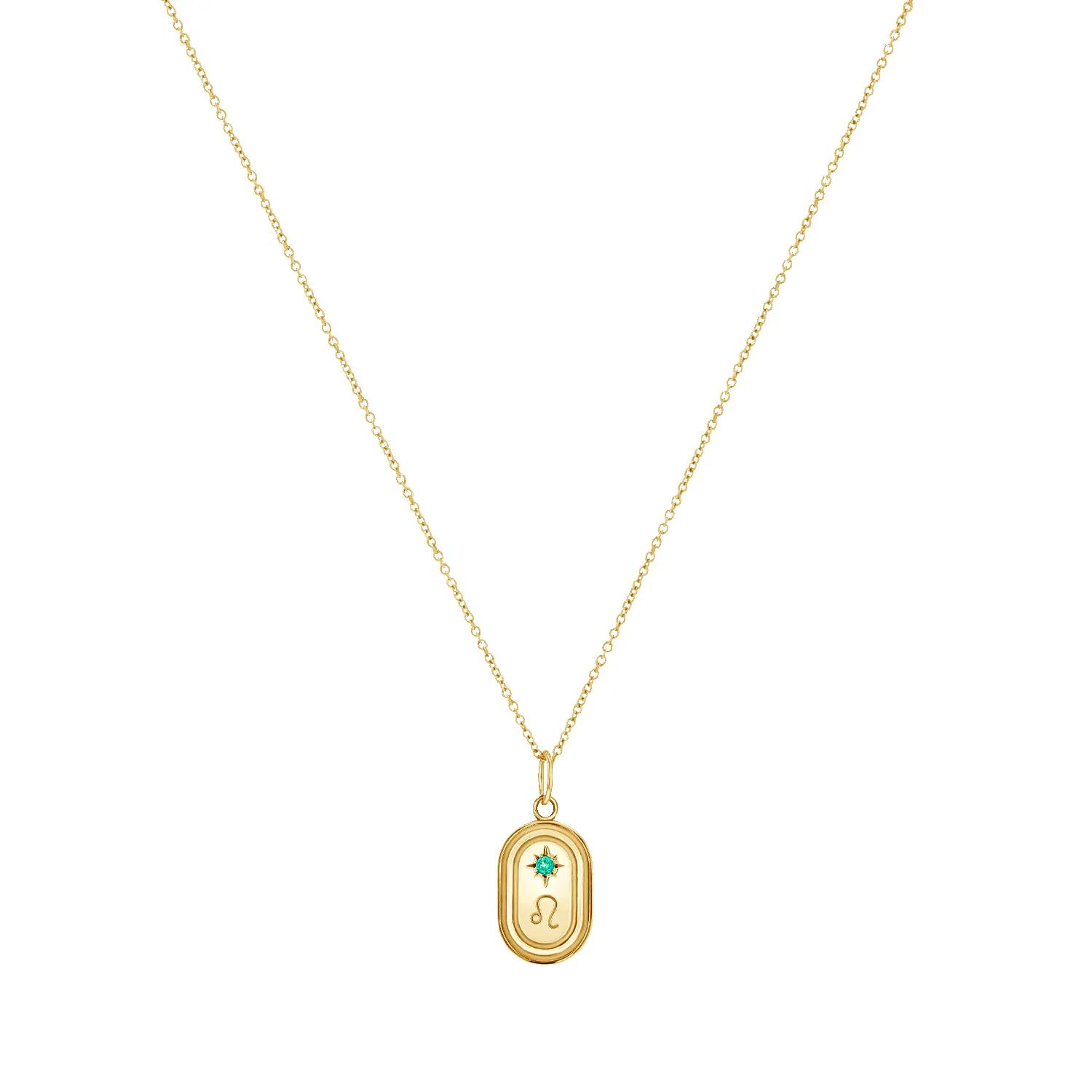 Birthstone Zodiac Oval Charm sold by Baby Gold product image thumbnail 4