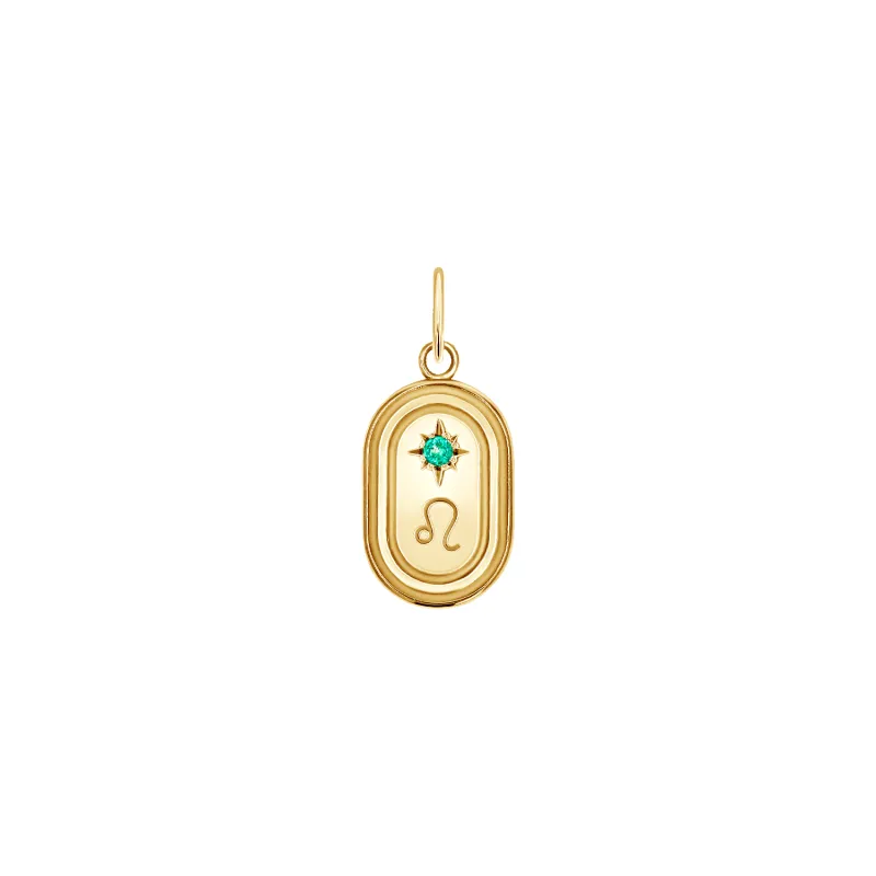 Birthstone Zodiac Oval Charm sold by Baby Gold