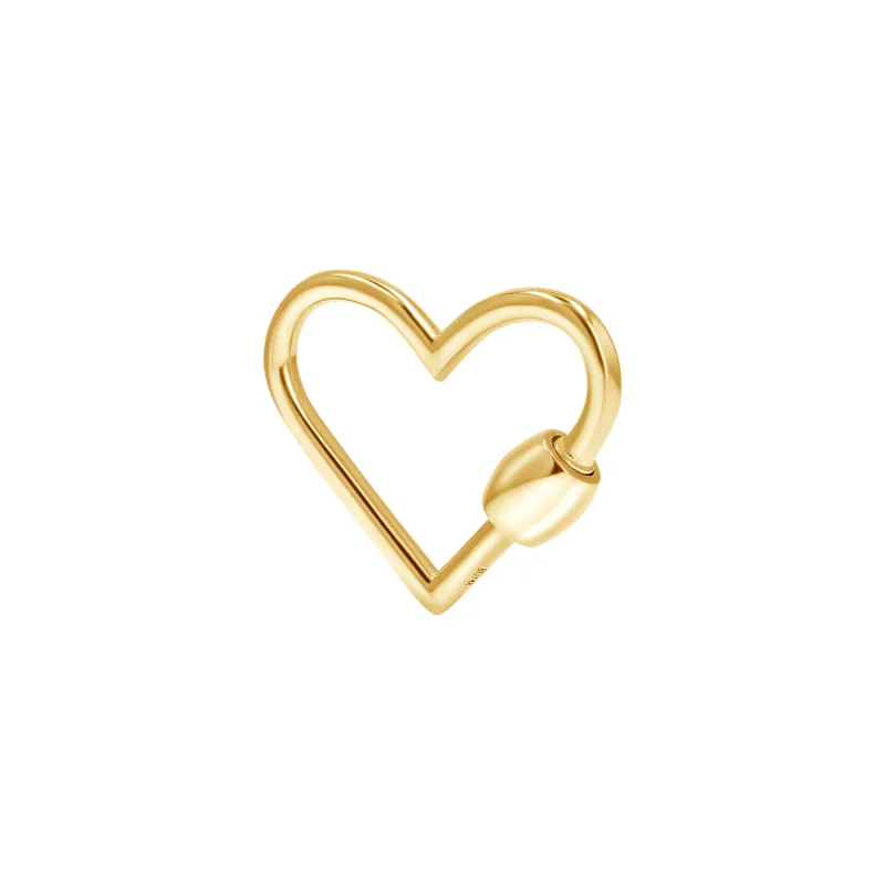 Heart Carabiner Connector Charm sold by Baby Gold