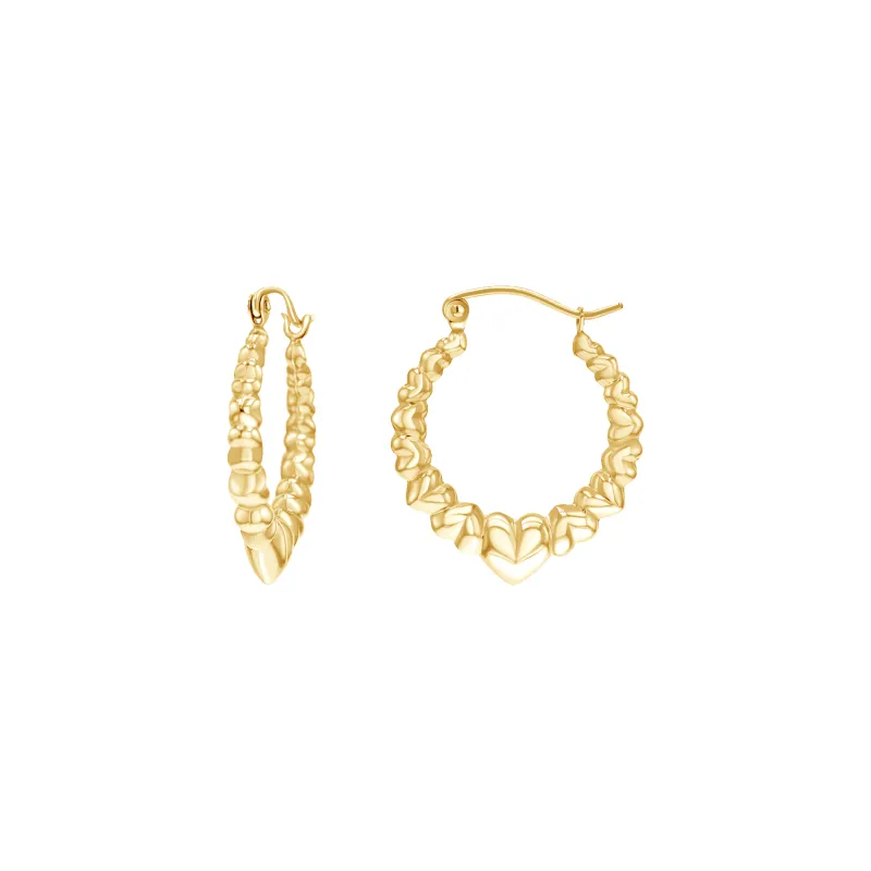 Endless Puff Heart Hoops sold by Baby Gold