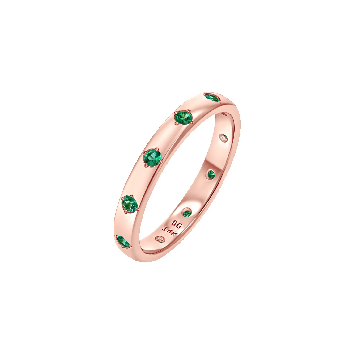 Glimmer Gemstone Band Ring sold by Baby Gold product image thumbnail 5