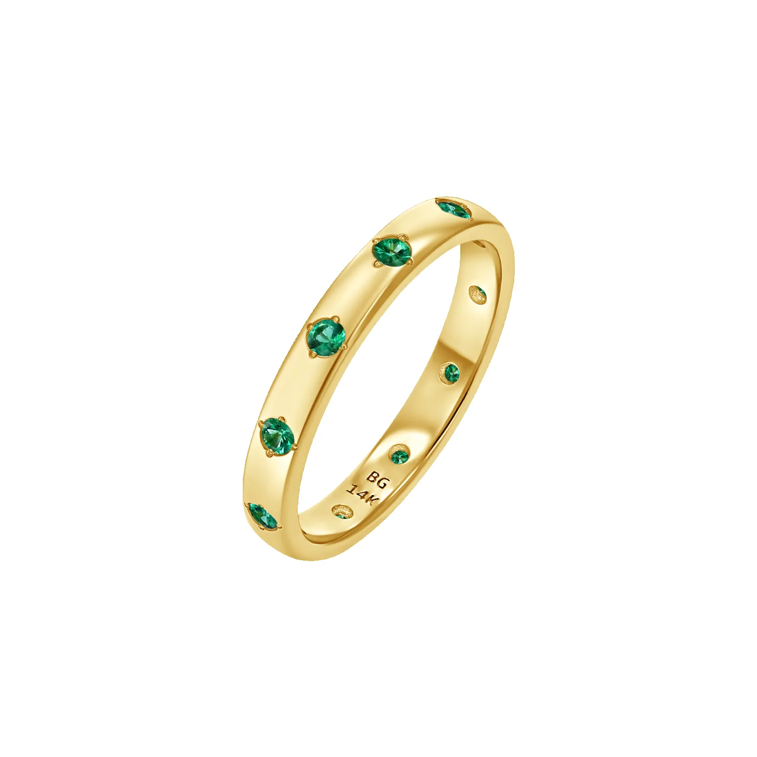 Glimmer Gemstone Band Ring sold by Baby Gold product image thumbnail 4
