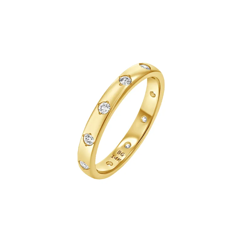 Glimmer Diamond Band Ring sold by Baby Gold