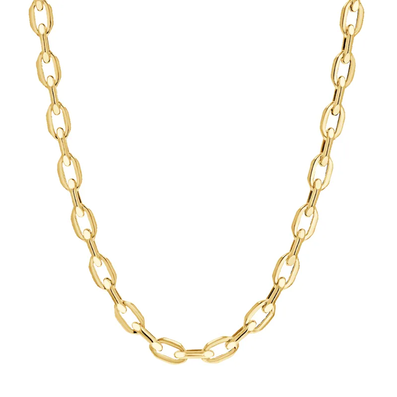 Laurel Oval Link Necklace sold by Baby Gold