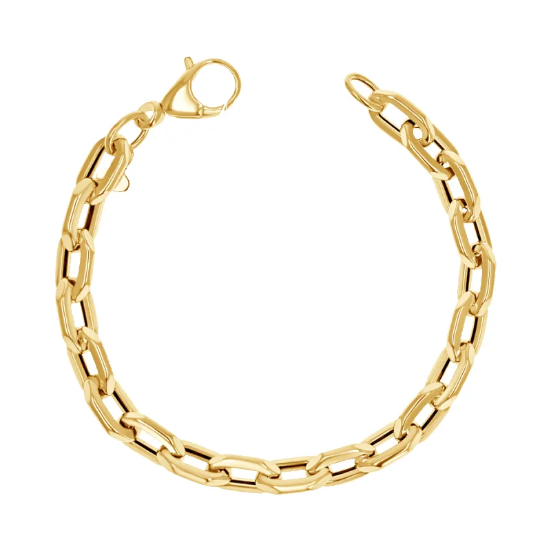 Laurel Oval Link Bracelet sold by Baby Gold