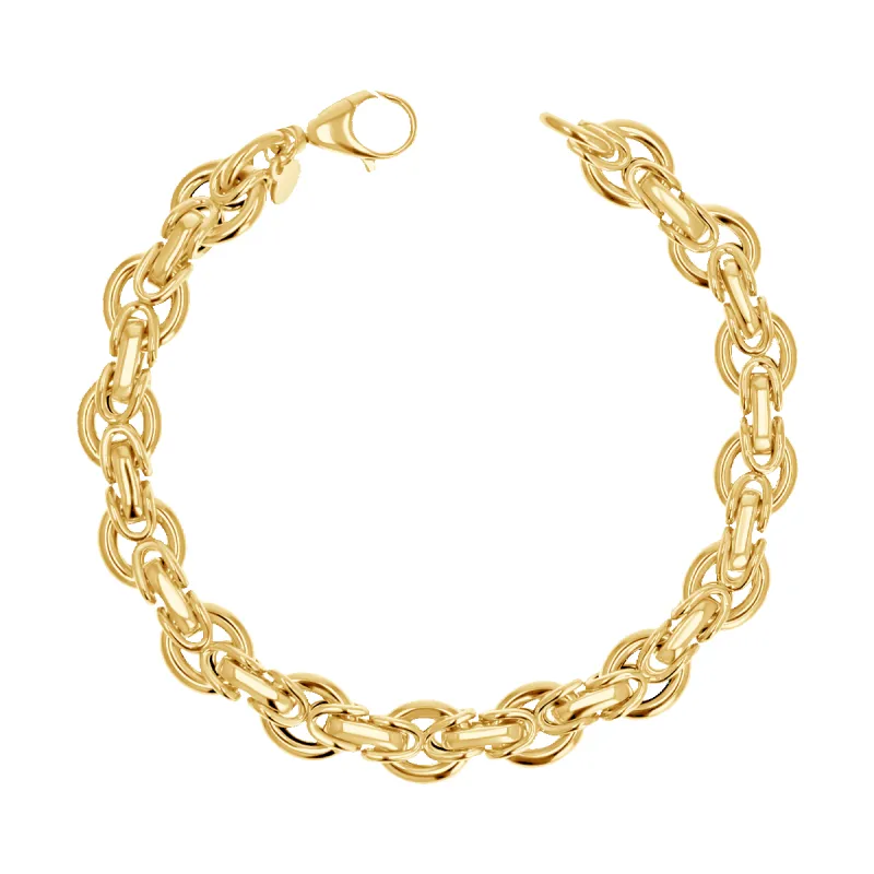 Crescent Weave Link Chain Bracelet sold by Baby Gold
