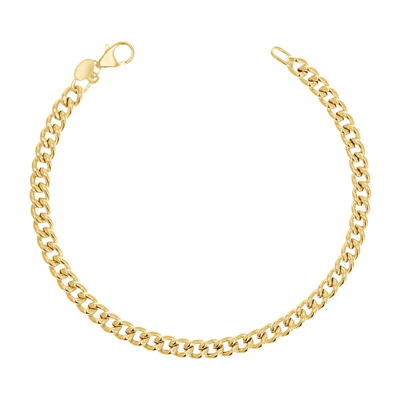 14K Signature Cuban Curb Chain Bracelet sold by Baby Gold