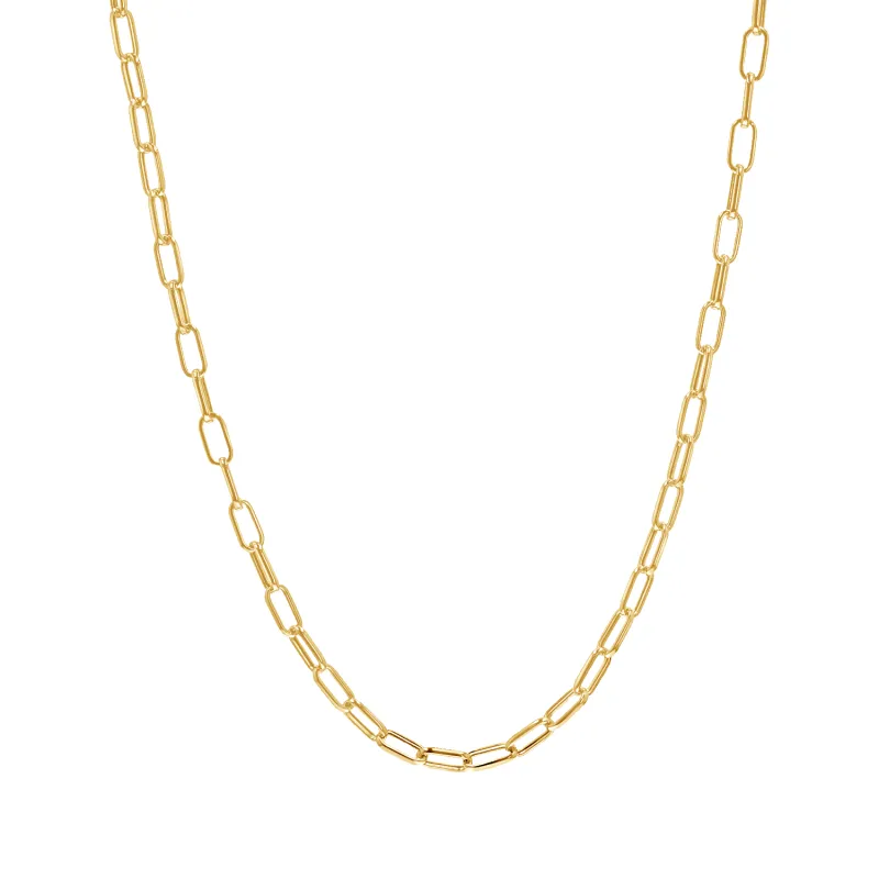 Luna Link Chain Necklace made by Baby Gold