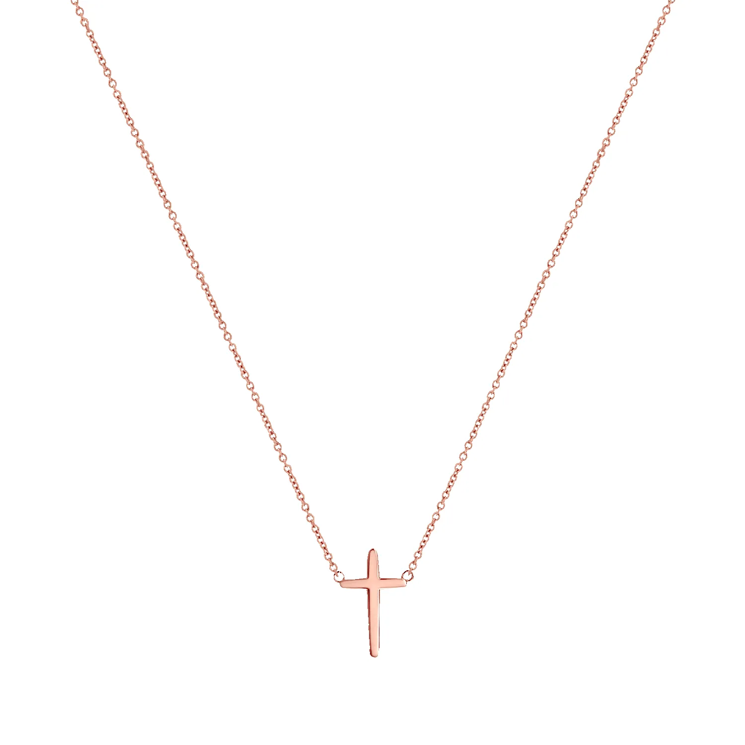 Sculptural Cross Necklace sold by Baby Gold product image thumbnail 3