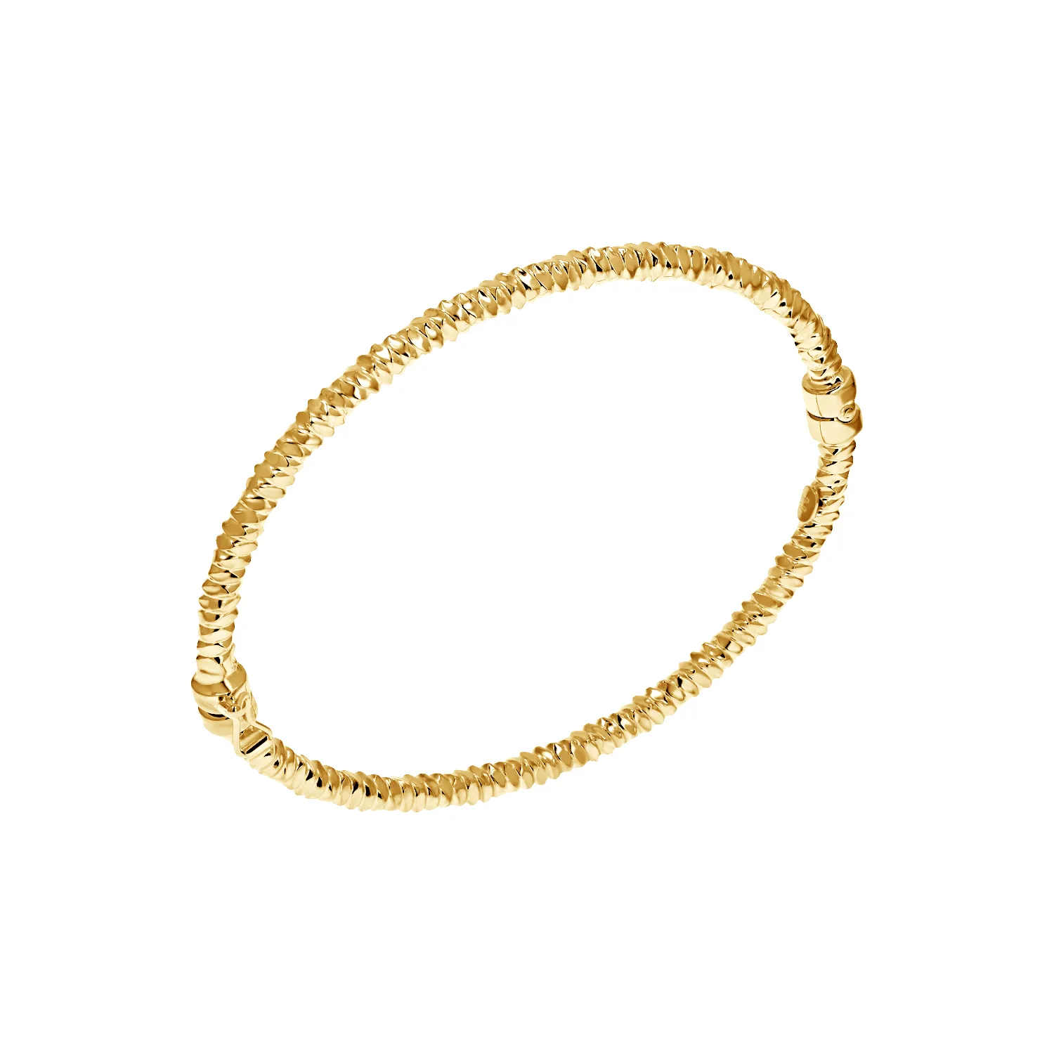 Sparkle Faceted Gold Bangle sold by Baby Gold