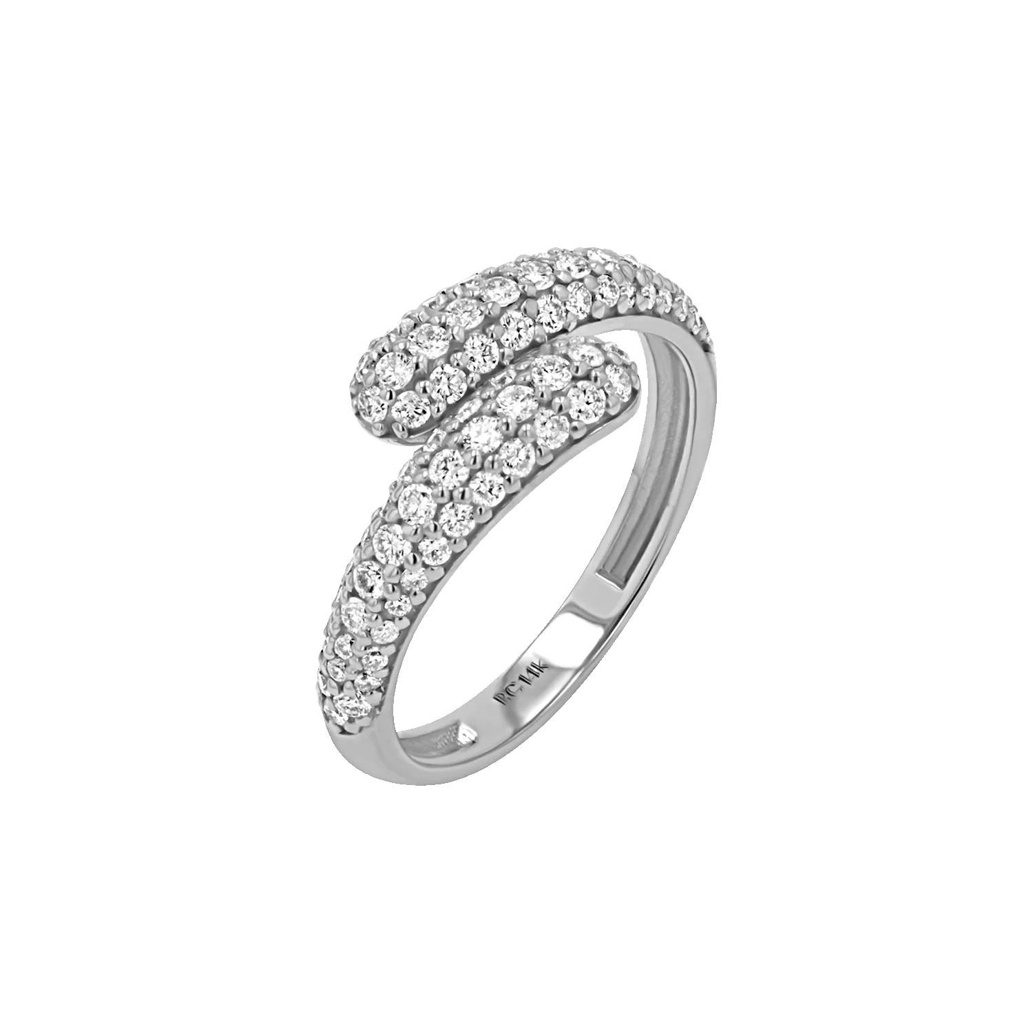 Double Diamond Rendezvous Ring sold by Baby Gold product image thumbnail 2