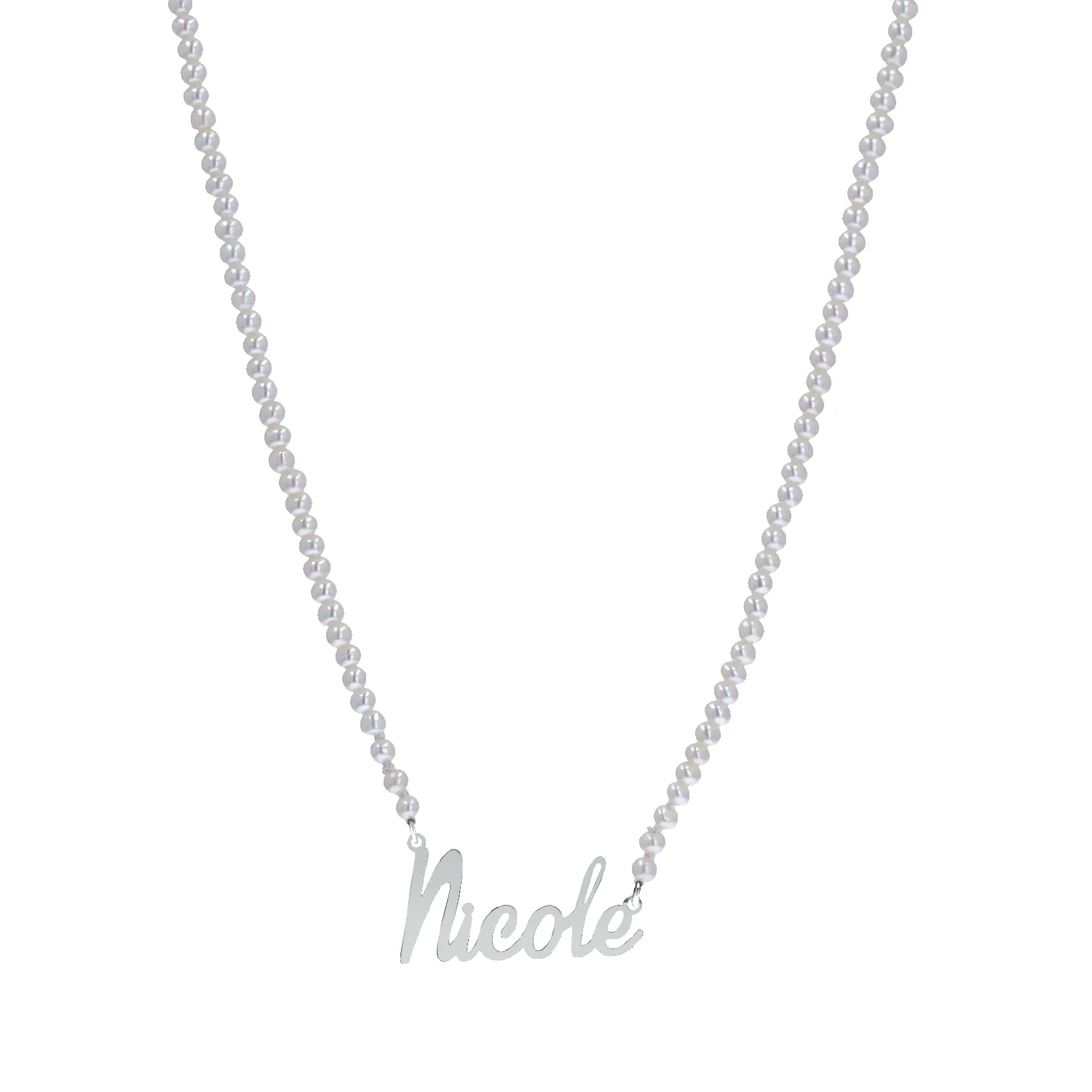 Freshwater Pearl Name Necklace sold by Baby Gold product image thumbnail 2